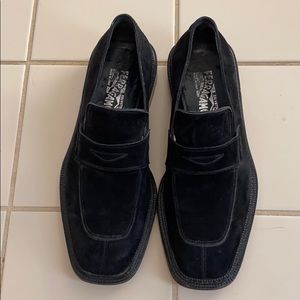 Salvatore Ferragamo suede loafers size 10 EE